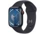 Imagem de Apple Watch Series 9 GPS + Cellular Caixa Meia-noite de Alumínio 41mm Pulseira Esportiva Meia-noite M/G
