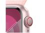 Imagem de Apple Watch Series 9 GPS + Cellular Caixa Rosa de Alumínio 41mm Pulseira Loop Esportiva Rosa-clara (Neutro em Carbono)