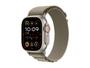 Imagem de Apple Watch Ultra 2 GPS + Cellular Caixa de Titânio de 49mm Pulseira Loop Alpina Oliva M (Neutro em Carbono)