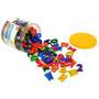 Imagem de Aprenda e Brinque - Brinquedo Educativo Alfanumérico - Kit com 2 Embalagens - 400 Peças Letras e Números.