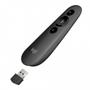 Imagem de Apresentador sem fio Logitech R500s com Pointer Vermelho, USB ou Bluetooth, Personalizável, Pilha Inclusa - 910-006518