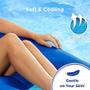 Imagem de Aqua Campania Ultimate 2 em 1 Pool Float Lounge - Extra Grande - Flutuadores de piscina infláveis para adultos com encosto ajustável e suporte para copos - Hibisco real/limão