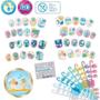 Imagem de Aquabeads nail studio hearts and ribbons nail refill kit epoch