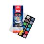 Imagem de Aquarela Metálica Mega Acqua Color com Pincel Estojo com 12 Cores - Tris