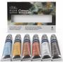 Imagem de Aquarela Tubo Winsor  Newton Cotman 6 Cores Metálicas