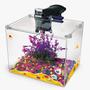 Imagem de Aquário 10 Litros com Filtro, LED e Decoração AquaFácil Kids Acrílico
