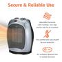 Aquecedor Cerâmico Oscillante Amazon Basics 1500W - Prata Imagem de Aquecedor Cerâmico Oscillante Amazon Basics 1500W - Prata