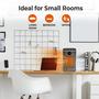 Imagem de Aquecedor de ambiente Comfort Zone Portable Electric Silver 1500W