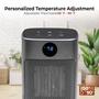 Imagem de Aquecedor de ambiente Comfort Zone Portable Electric Silver 1500W