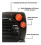 Imagem de Aquecedor Elétrico Portátil Ventilador 4 Estágios 110v ou 220 Alça 1500w