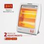 Imagem de Aquecedor Quartzo Comfort Air III Mondial Branco/Cinza 900w A-16 110V