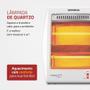 Imagem de Aquecedor Quartzo Comfort Air III Mondial Branco/Cinza 900w A-16 110V