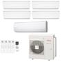 Imagem de Ar-Condicionado Multi Split Inverter Fujitsu 45.000 (4x Evap HW 9.000 + 1x Evap HW 24.000) Quente/Frio 220V