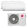 Imagem de Ar Condicionado Multi Split Inverter LG 24.000 Btus (1x Evap 12.000 + 1x Evap 24.000) Quente e Frio 220v