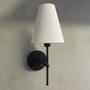 Imagem de Arandela De Parede Com Interruptor Com Cupula Bege, Branco e Preto Com Lampada Branco Quente 6000K Tensao Bivolt 110/220v