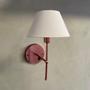 Imagem de Arandela De Parede Com Interruptor Com Cúpula Ref 16 - Rose Gold com Branco