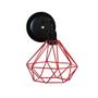 Imagem de Arandela de parede estilo retrô com Aramado Modelo Diamante Ideal para utilizar com lâmpadas Filamento LED G80, ST64