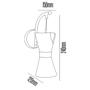 Imagem de Arandela Doce Dourada 24cm IP20 Led 8W 3 em 1 Bivolt
