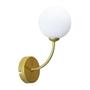 Imagem de Arandela Grape Ouro Branco Globo Vidro + LED G9 BF ZR112 Starlux ST2628