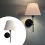 Imagem de Arandela Luminária De Parede Clássica Com Interruptor Cúpula Cone Ref 19 Para Sala, quarto, Cama, Cabeceira, Corredor, lavabo