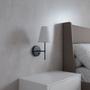 Imagem de Arandela Luminária De Parede Dormitorio Quarto Lateral De Cama Com Interruptor Cupula Tecido Algodão Bivolt