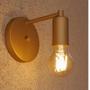 Imagem de Arandela Luminária Parede Banheiro Moderna Cama Dourada E27