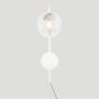 Imagem de Arandela New Figo Branco Plug E Interruptor-Vidro Cristal