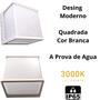 Imagem de Arandela New Home Quadrada 8W 3000K Ip65 A Prova Água Branco