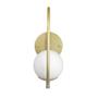 Imagem de Arandela Online Dourado Globo De Vidro Branco + Led 5W