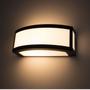 Imagem de Arandela Policarbonato Maresia grande 29cm Branca + led 12w branco quente St1612