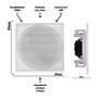 Imagem de Arandela Quadrada Branca Ativa Tweeter 70W 8Ohms Bluetooth Bivolt Orion - 2LSAT78QB