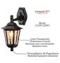 Imagem de Arandela Retro Preto Externo Lente Transp. Lup40 + LED