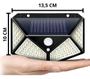 Imagem de Arandela Solar 100 Leds Sensor Presença Ip65 6500K 10W Cor