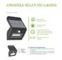 Imagem de Arandela Solar Sensor De Presença Movimento 300 Lumens 6500K