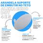 Imagem de Arandela Suporte Stand de Embutir no Teto Linha Lux Compatível com Amazon Alexa Echo Dot 4 e 5