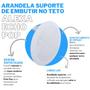 Imagem de Arandela Suporte Stand de Embutir no Teto Linha LUX Compatível com Amazon Alexa Echo Pop
