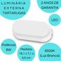 Imagem de Arandela Tartaruga Led 8w 6500K Branco Frio Autovolt Proteção IP65 Para Jardins Sacadas Muros etc