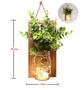 Imagem de Arandelas de Parede Rústicas ECTY - Estilo Mason Jar com Luzes de LED (2 Unidades)