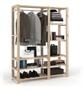 Imagem de Arara C/8 Prateleira  + Estante  Para Closet  Com Varão