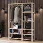 Imagem de arara com prateleira   arara com sapateira  closet