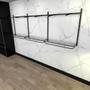 Imagem de Arara de roupas closet quarto com 16 peças regulável 300x100 cm cor preto modelo clst1b437