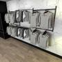 Imagem de Arara de roupas closet quarto com 18 peças cremalheira 300x100 cm cor preto modelo clst1b393