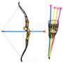Imagem de Arco e Flecha de Brinquedo Medieval Grande 50cm + 4 Flechas