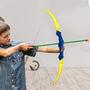 Imagem de Arco E Flecha Infantil Brinquedo 3 Flechas Com Suporte - Art Brink