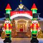 Imagem de Arco Inflável de Natal BrdJade Quebra-Nozes 3m com LEDs