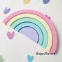 Imagem de Arco-íris Tons Candy Color (Tons pasteis) Decorativo Quartinho de Bebê