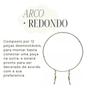 Imagem de Arco Redondo Para Decoração Montagem Simples 1,50M - Prata