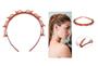 Imagem de Arco Tiara  c/ Presilhas Hair Twister Marrom Acessório penteado