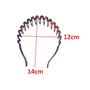 Imagem de Arco Tiara Plástico Para Cabelo Marrom 14Cm Acessório