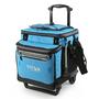 Imagem de Arctic Zone Titan Deep Freeze Wheeled Cooler - 60 Can Rolling Cooler - Azul Processo - Resfriador com isolamento de congelamento profundo e carrinho todo-o-terreno destacável com rodas